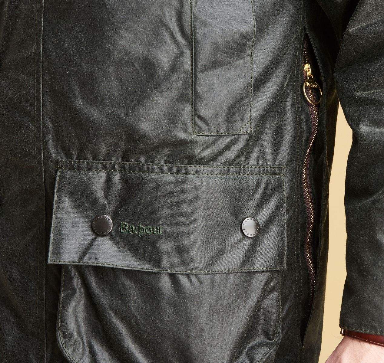 Barbour Vaxjakki - Classic Beaufort - Olive - Herrafataverzlun Kormáks & Skjaldar
