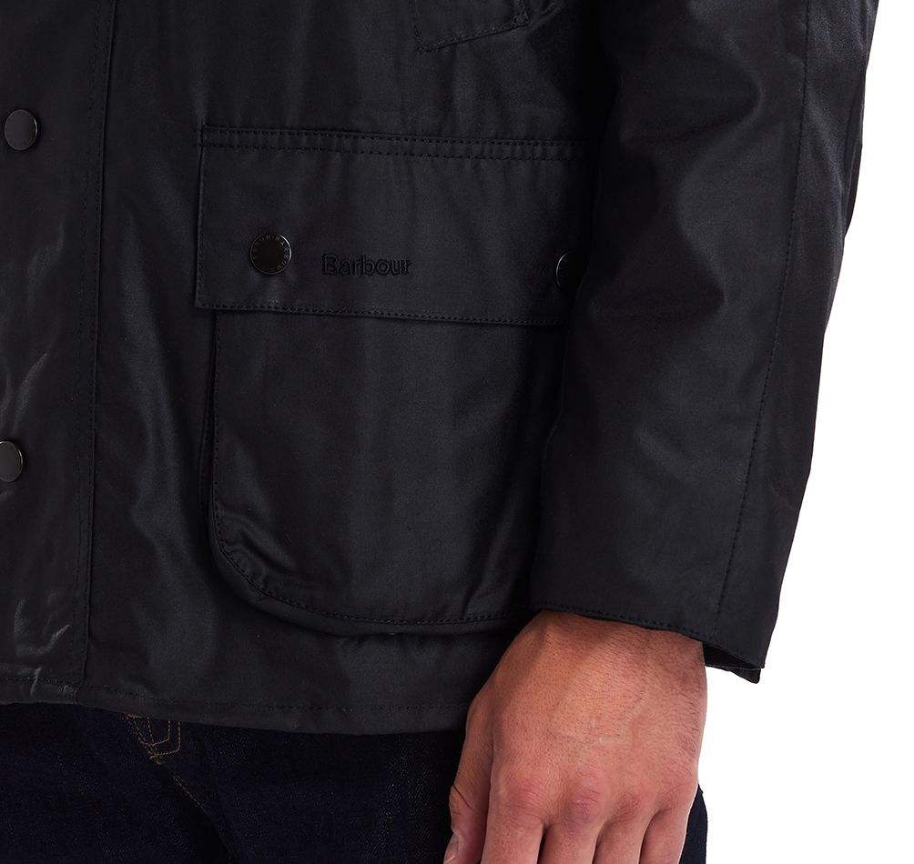 Barbour Vaxjakki - Ashby Wax Jacket - Black - Kormákur & Skjöldur