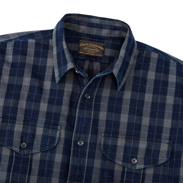 Filson Skyrta - Vintage Alaskan Guide Shirt - Indigo/Faded Black