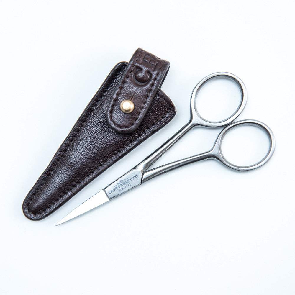 Captain Fawcett Skæri - Hand-Crafted Grooming Scissors - Herrafataverzlun Kormáks & Skjaldar