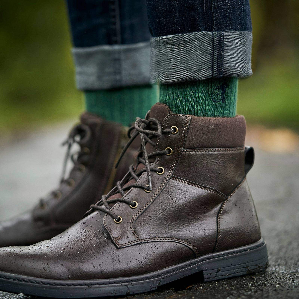 London Sock -  Boot Sock - Moss Green - Kormákur & Skjöldur