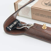 Captain Fawcett Rakvél - Hand Crafted Safety Razor with Leather Case - Kormákur & Skjöldur